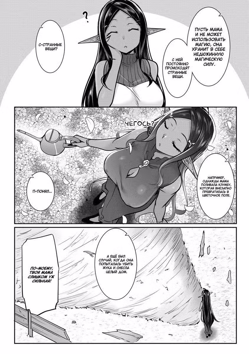 Темный эльф с немного подавляющей любовью... Том 1. Глава 13 page 5